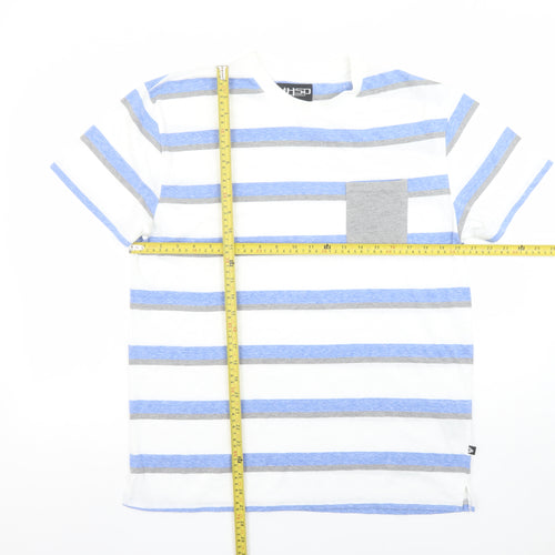 HSD Kirra Australia Men's Multicoloured Striped Crew Neck T-Shirt Medium