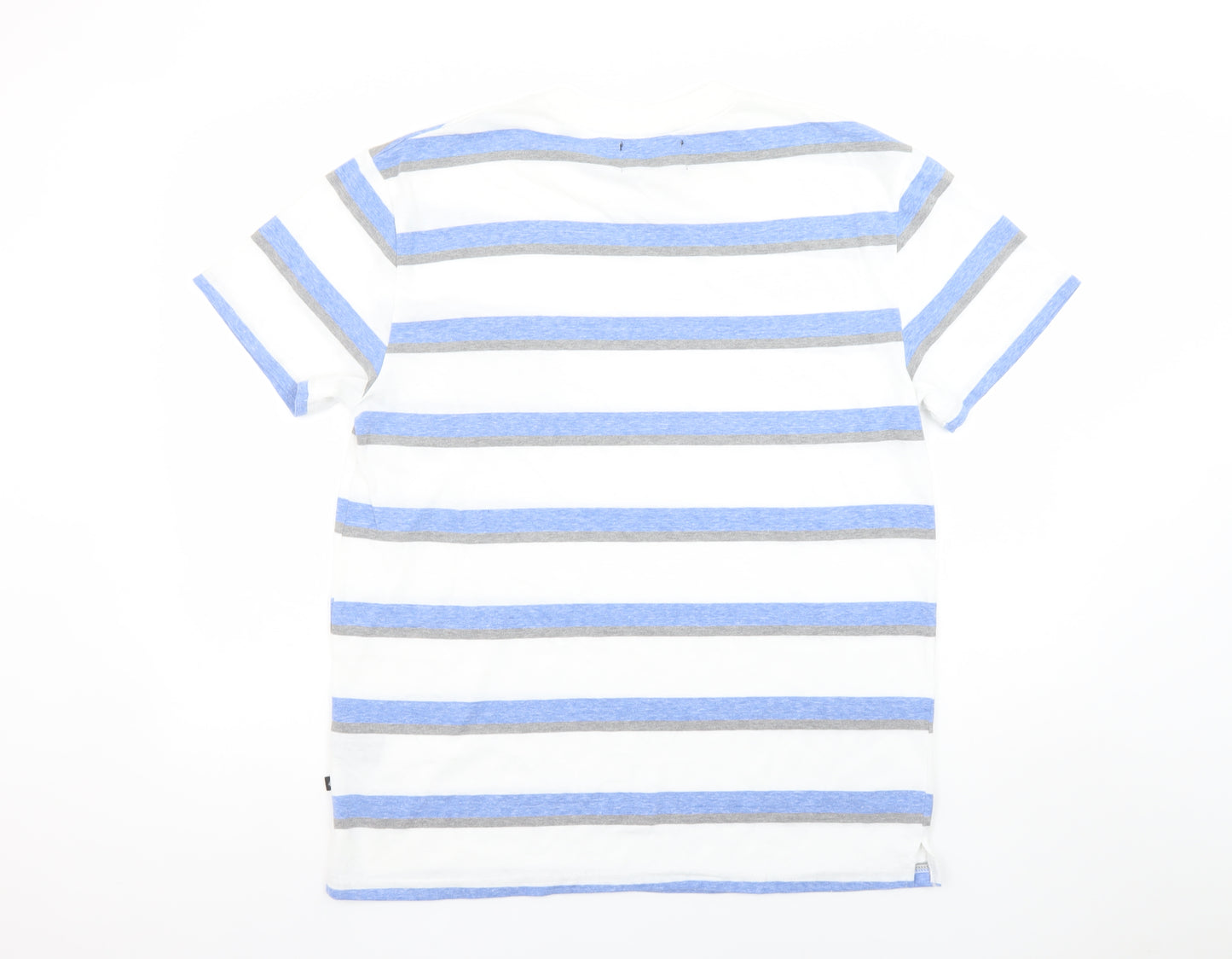 HSD Kirra Australia Men's Multicoloured Striped Crew Neck T-Shirt Medium