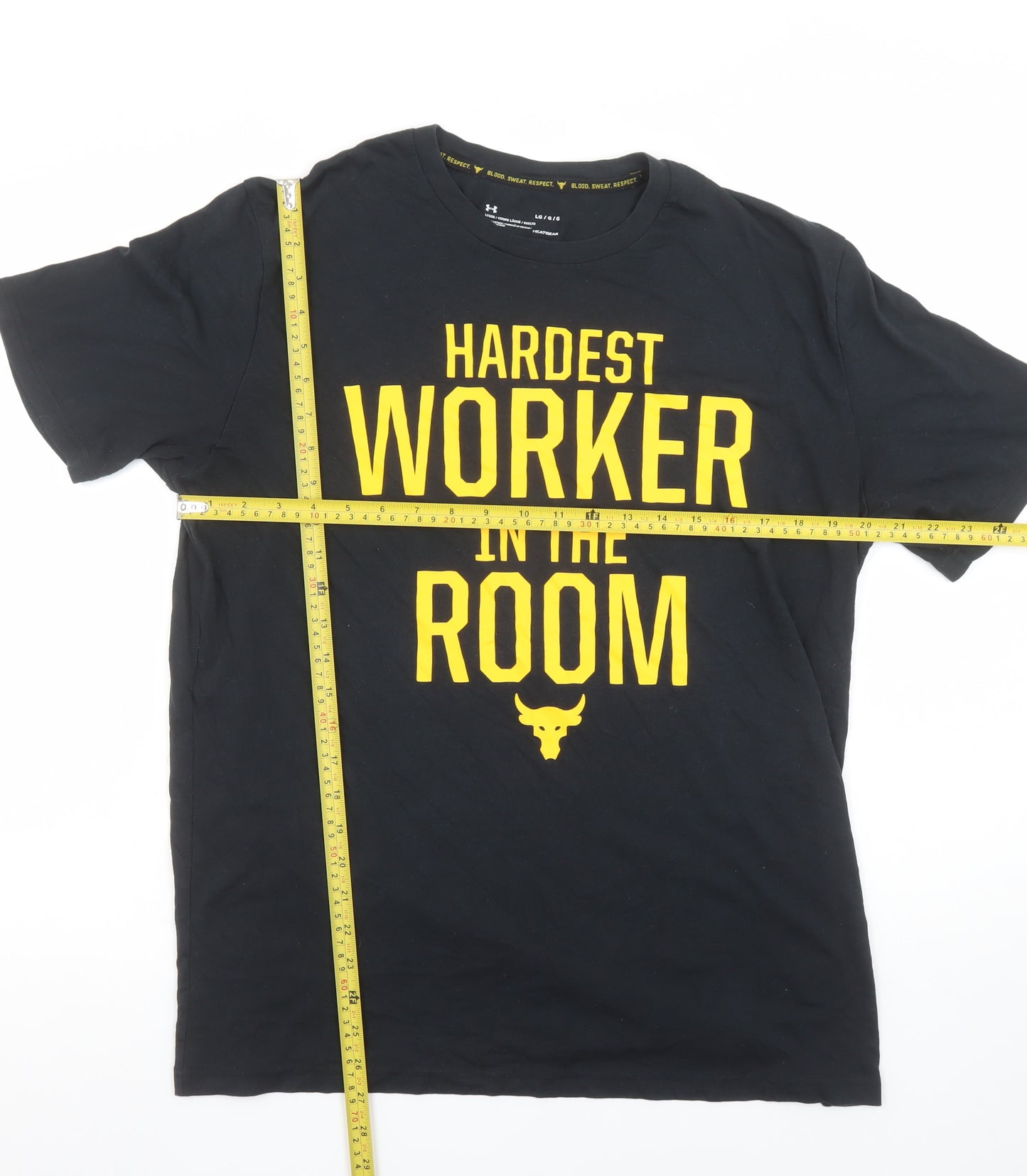 Under Armour Men’s Black Graphic Sports T-Shirt Size L Relaxed Fit