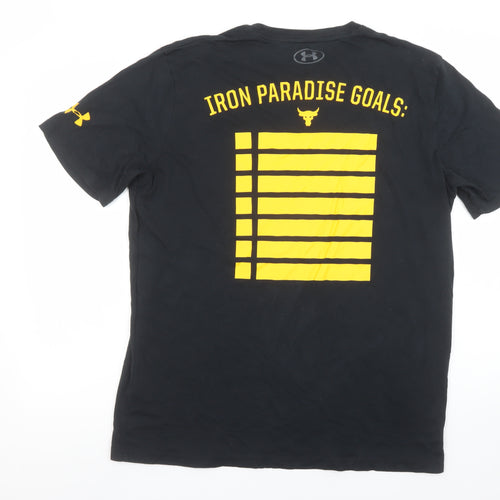 Under Armour Men’s Black Graphic Sports T-Shirt Size L Relaxed Fit