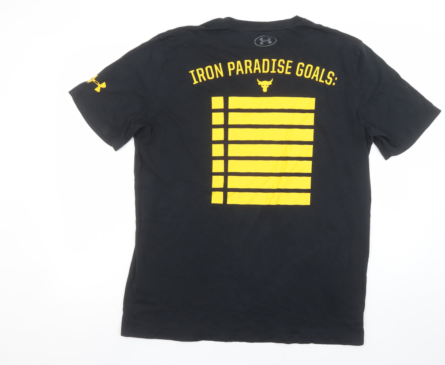 Under Armour Men’s Black Graphic Sports T-Shirt Size L Relaxed Fit