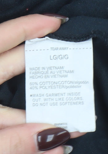 Under Armour Men’s Black Graphic Sports T-Shirt Size L Relaxed Fit