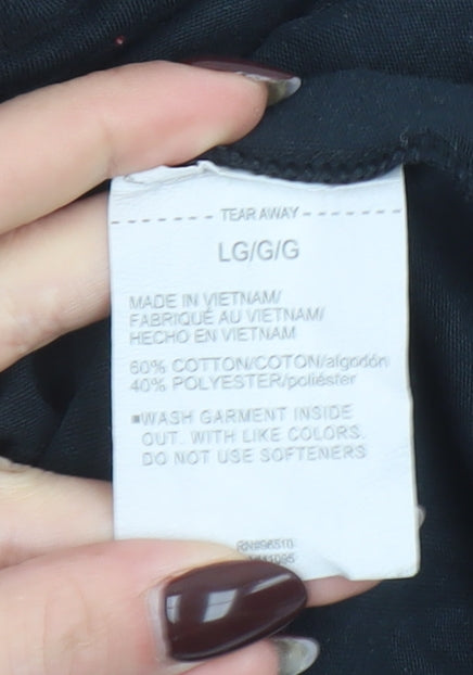 Under Armour Men’s Black Graphic Sports T-Shirt Size L Relaxed Fit