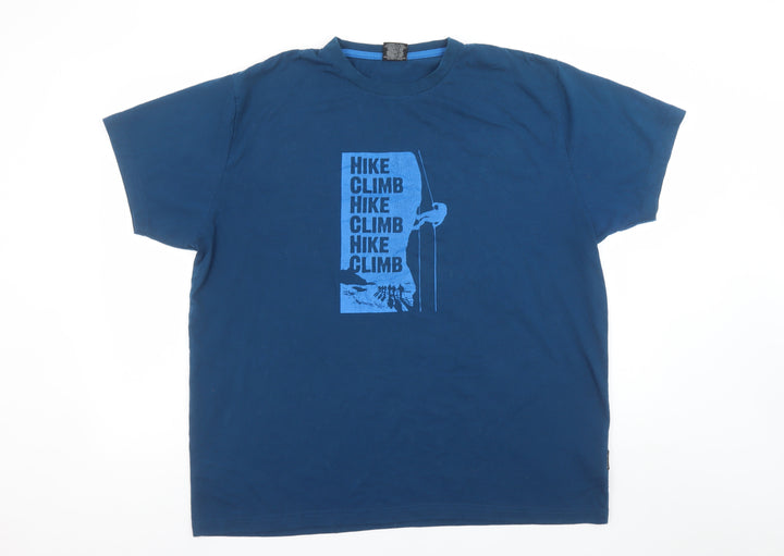 Trespass Men's Blue 2XL Outdoor Graphic Cotton T-Shirt