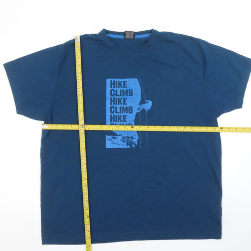 Trespass Men's Blue 2XL Outdoor Graphic Cotton T-Shirt