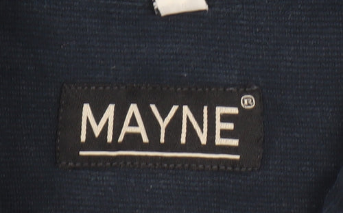 MAYNE Men’s Blue Cotton Long Sleeve Button-Up Shirt XL