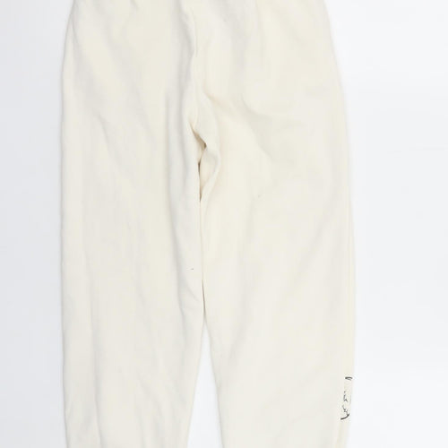 Gremlins Girls Ivory Gizmo Jogger Trousers 134cm Cotton Blend Fleece