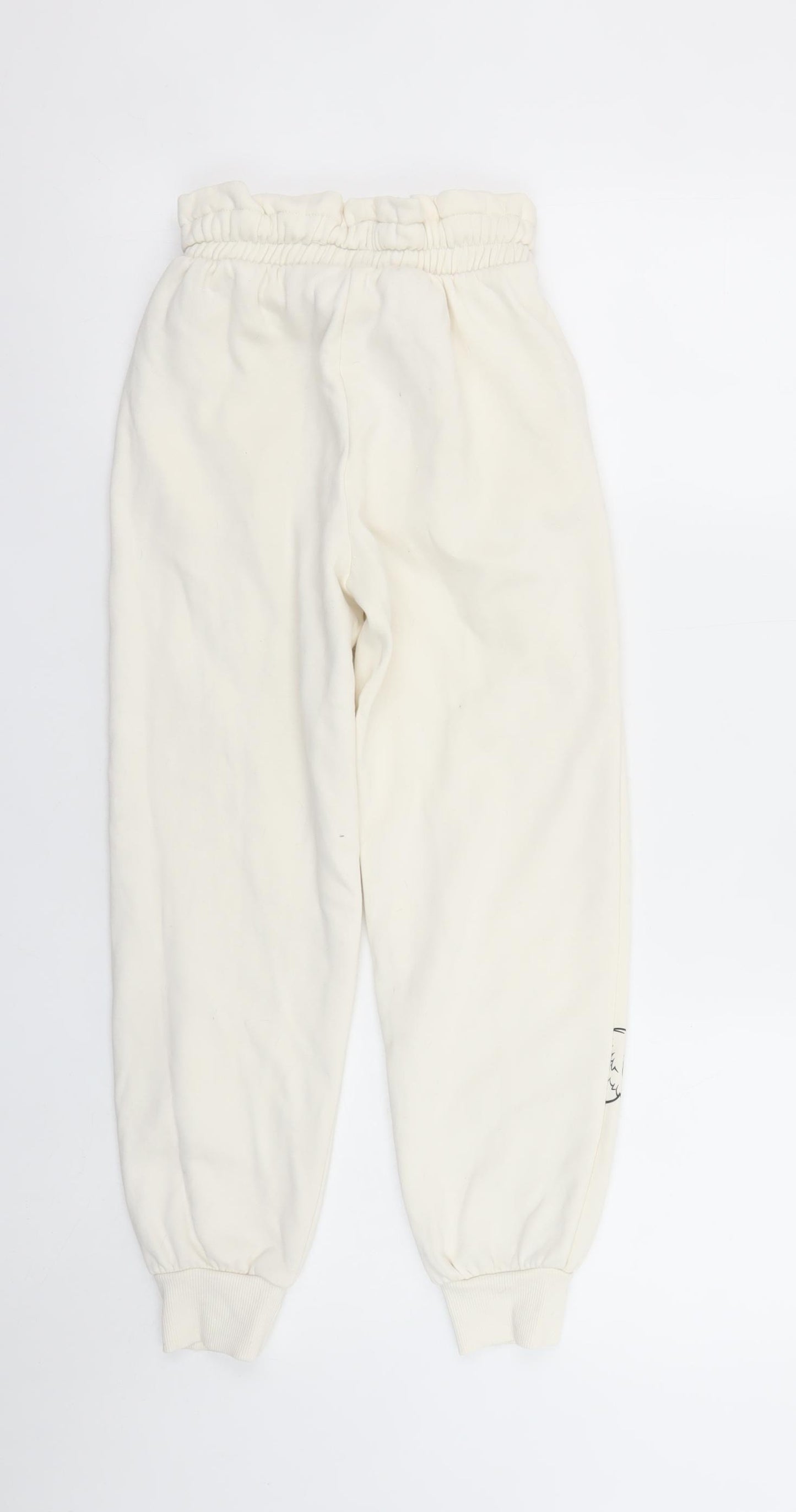 Gremlins Girls Ivory Gizmo Jogger Trousers 134cm Cotton Blend Fleece