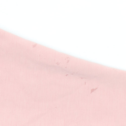 Puma Girls Pink Pullover Hoodie 7-8 Years Lightweight Logo Sportswear