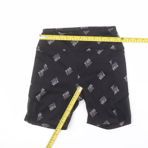 PINK Active Women's Black XS Biker Shorts Stretch Polyester Blend