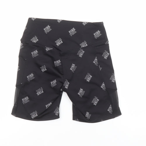 PINK Active Women's Black XS Biker Shorts Stretch Polyester Blend