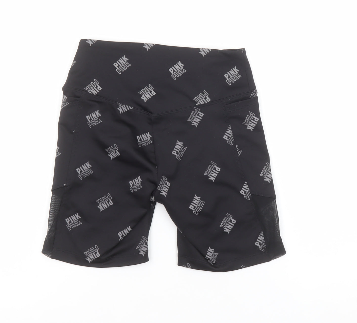 PINK Active Women's Black XS Biker Shorts Stretch Polyester Blend