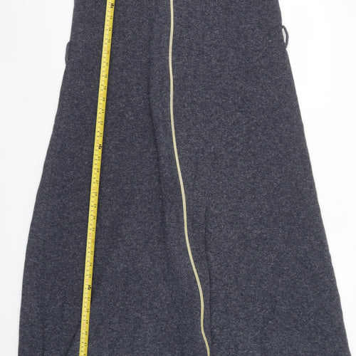 Dilber Tesettür Women Blue Maxi Knit Zip Long Sleeve Dress Size 10