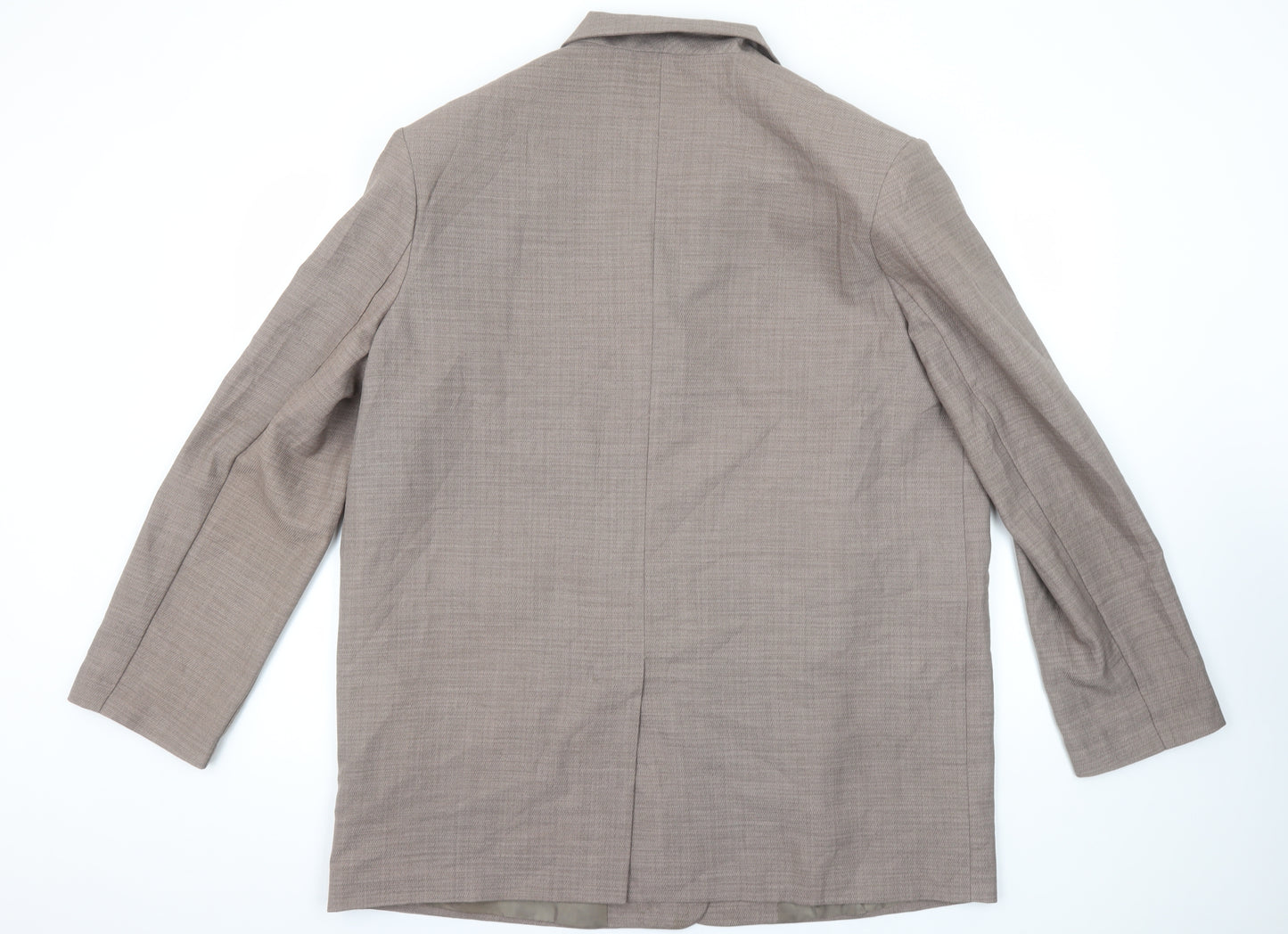 ASOS DESIGN Women Brown Tall Blazer UK 16 Single-Breasted Jacket