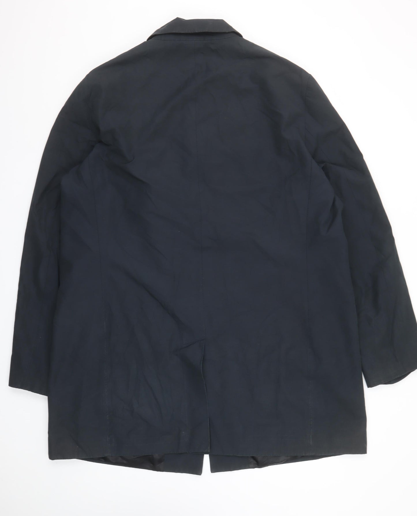 Kin Men’s Black 2XL Mid-Length Cotton Blend Rain Coat