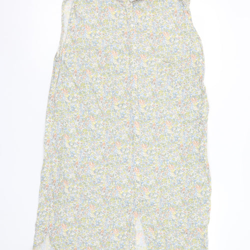 River Island Women's Multicoloured Floral Shirt Dress Size 16