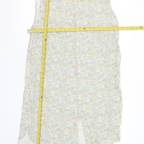 River Island Women's Multicoloured Floral Shirt Dress Size 16