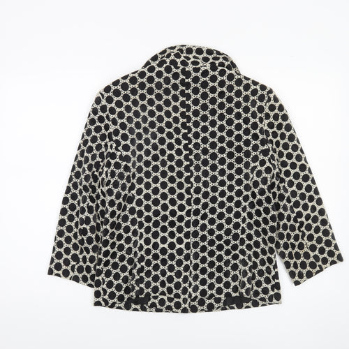 Alex & Co. Women’s Black Polka Dot Lined Blazer UK 12 Classic Fit