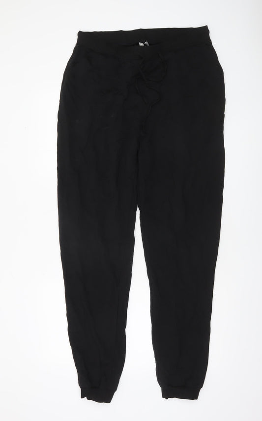 ASOS Women’s Black Jogger Cotton Blend Trousers UK 16