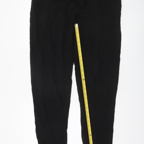 ASOS Women’s Black Jogger Cotton Blend Trousers UK 16