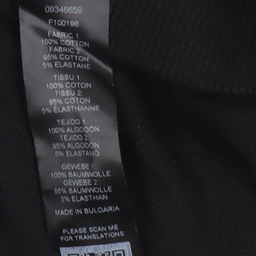 ASOS Women’s Black Jogger Cotton Blend Trousers UK 16