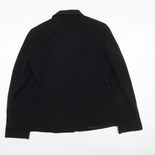 Marks and Spencer Women Black Size 12 Classic Suit Jacket