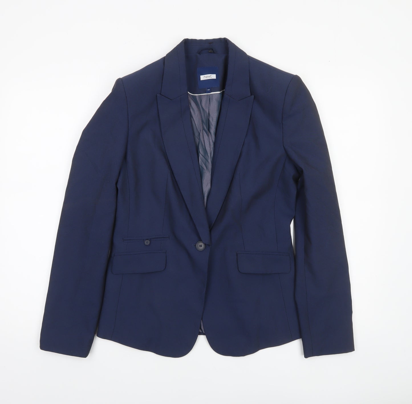 Next Women's Blue Size 10 Regular Single-Breasted Blazer