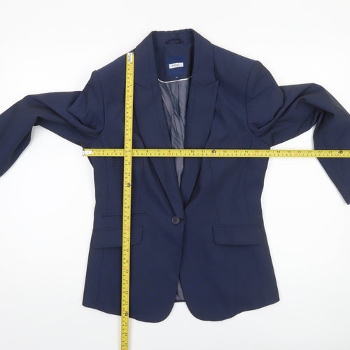 Next Women's Blue Size 10 Regular Single-Breasted Blazer