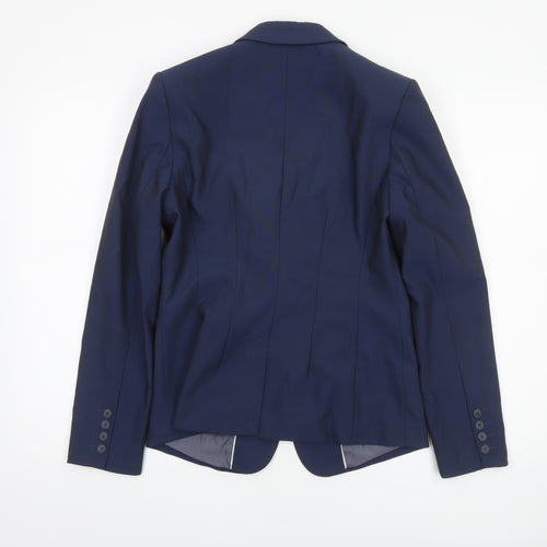 Next Women's Blue Size 10 Regular Single-Breasted Blazer