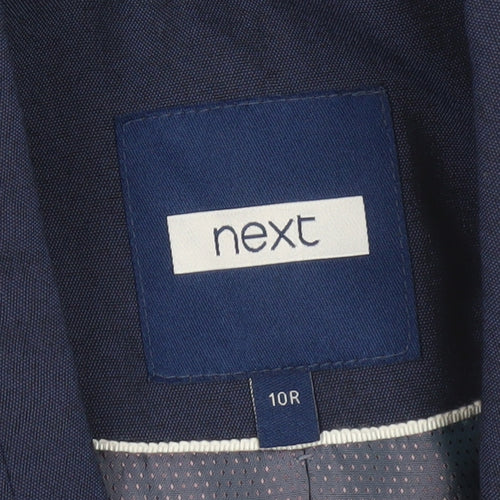 Next Women's Blue Size 10 Regular Single-Breasted Blazer