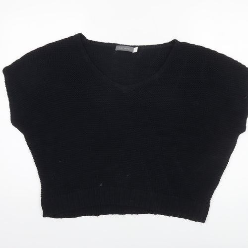 Mint Velvet Women's Black V-Neck Sleeveless Knit Jumper XL