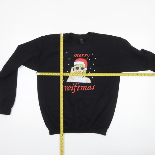 Gildan Womens Black Merry Swiftmas Sweatshirt XL Heavy Blend
