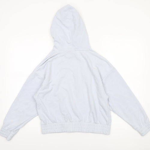 Puma Women’s Light Blue Pullover Hoodie Size Small Cotton Blend