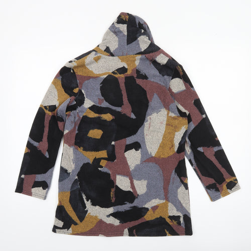 Alexara Women’s Multicoloured Tunic Blouse M Cowl Neck 3/4 Sleeve