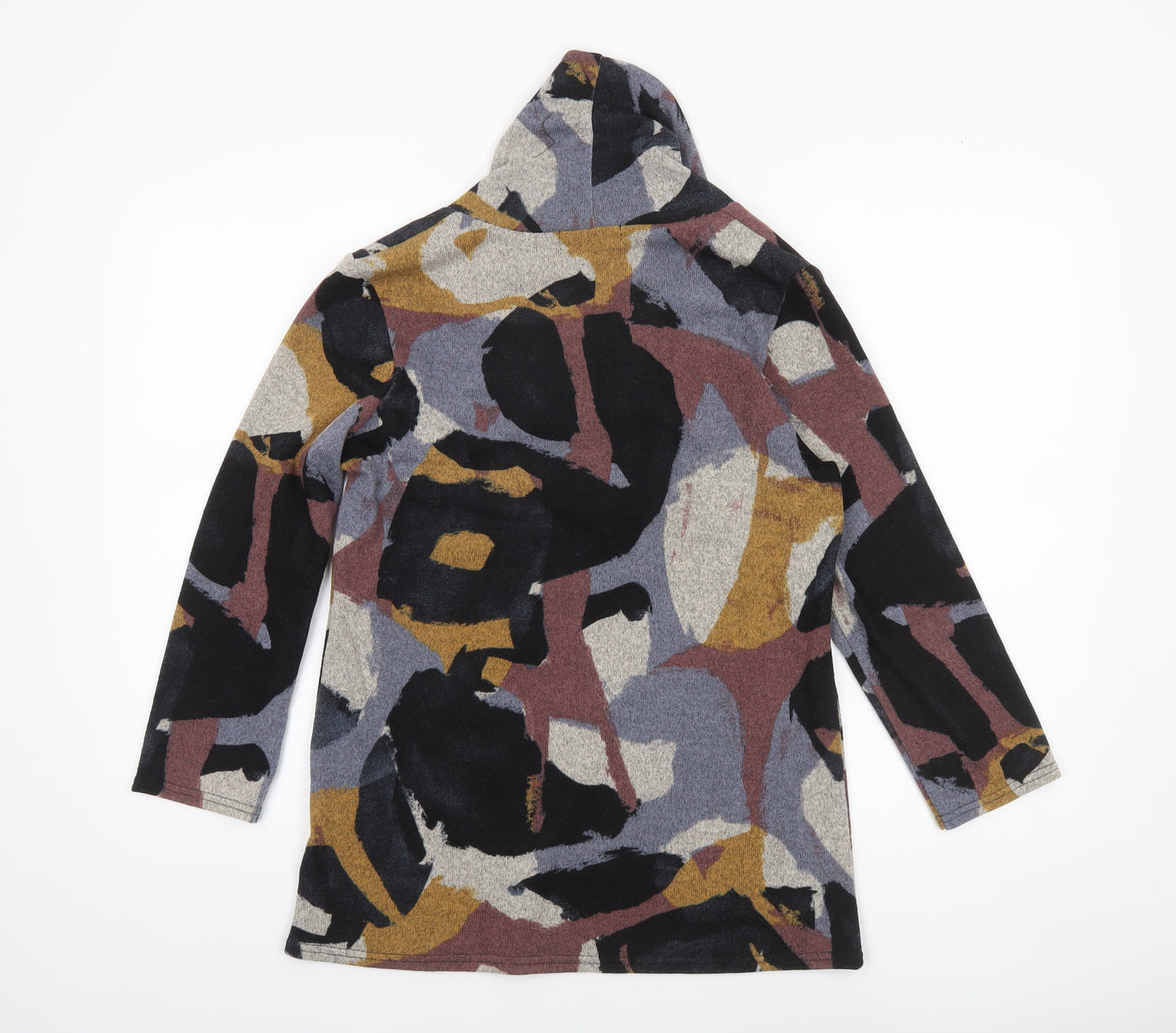 Alexara Women’s Multicoloured Tunic Blouse M Cowl Neck 3/4 Sleeve