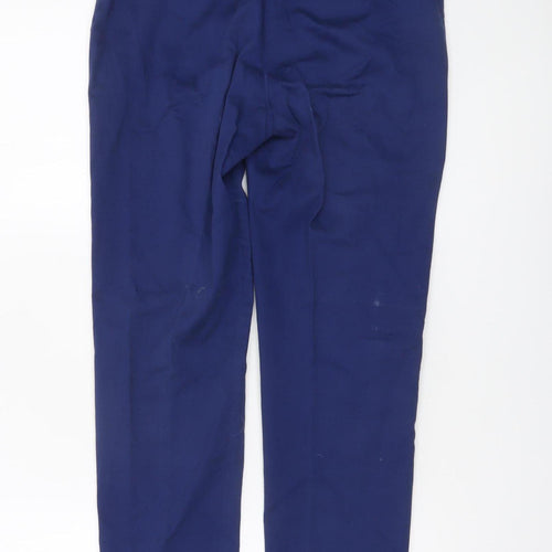Caroll Women Blue Chino Slim Fit Cotton Stretch Trousers Size 8