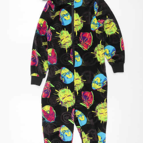 Marvel Boys Multicoloured 6 Years Hooded Fleece Avengers One Piece Pyjamas