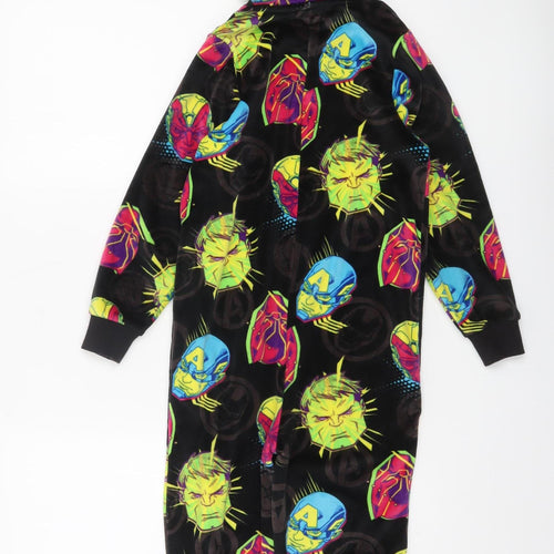 Marvel Boys Multicoloured 6 Years Hooded Fleece Avengers One Piece Pyjamas
