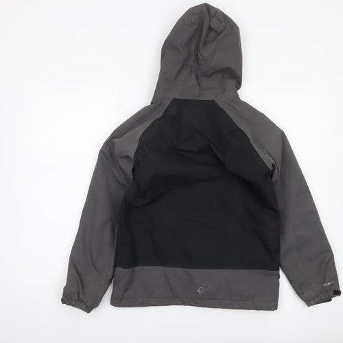 Regatta Boys Black Waterproof Hooded Rain Jacket 11-12 Years