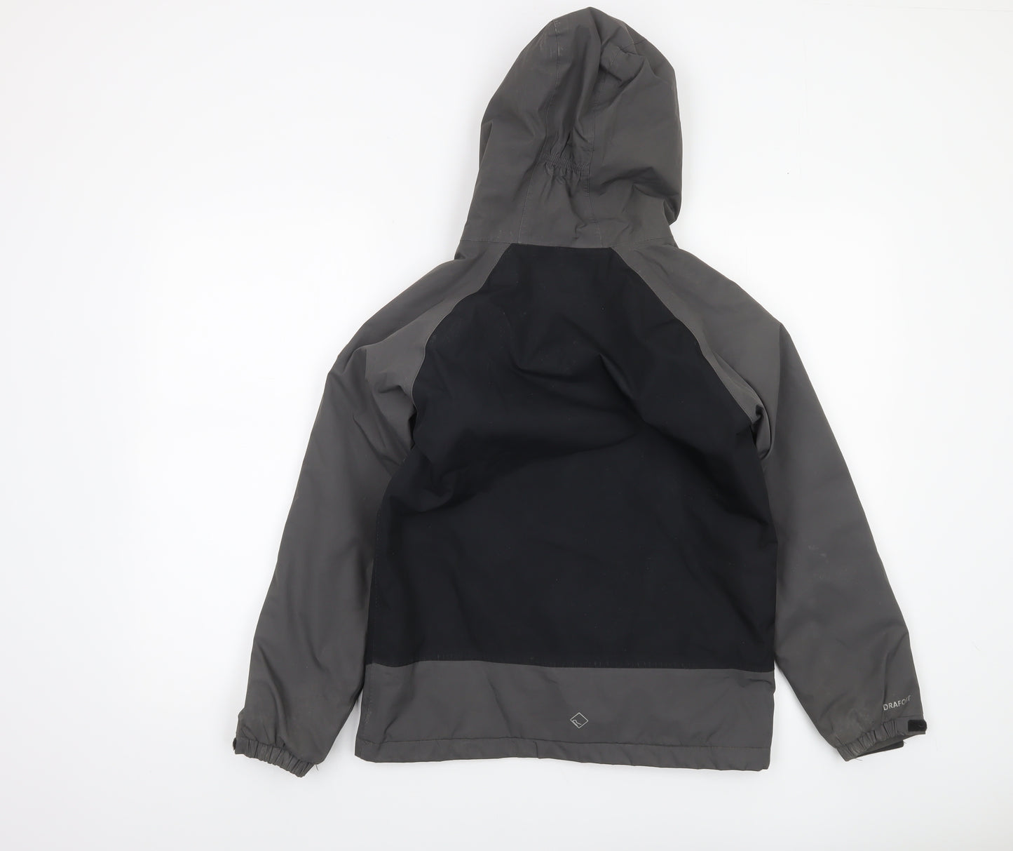 Regatta Boys Black Waterproof Hooded Rain Jacket 11-12 Years