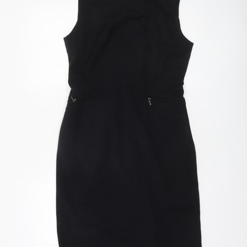 Debenhams Women’s Black Sheath Sleeveless Knee Length Dress Size 12