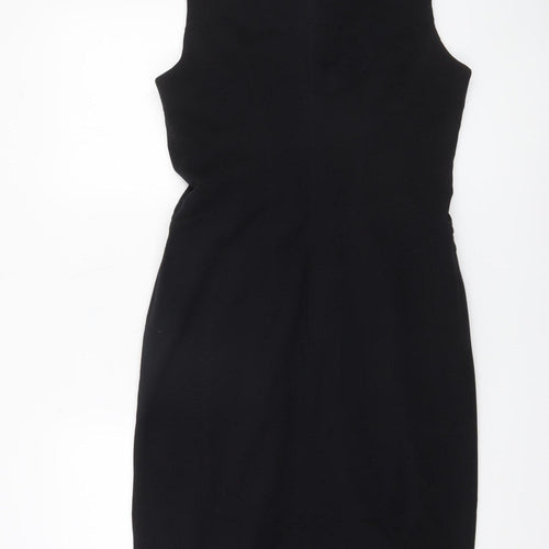 Debenhams Women’s Black Sheath Sleeveless Knee Length Dress Size 12