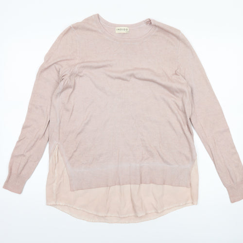 Marks and Spencer Women’s Pink Crew Neck Long Sleeve Pullover Jumper Size 12