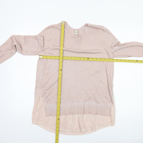 Marks and Spencer Women’s Pink Crew Neck Long Sleeve Pullover Jumper Size 12