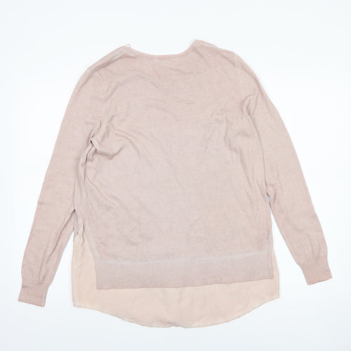 Marks and Spencer Women’s Pink Crew Neck Long Sleeve Pullover Jumper Size 12