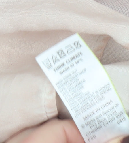 Marks and Spencer Women’s Pink Crew Neck Long Sleeve Pullover Jumper Size 12