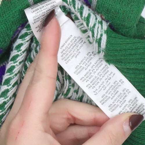 By Henry Holland Women's Green Size 8 Christmas Pullover Jumper