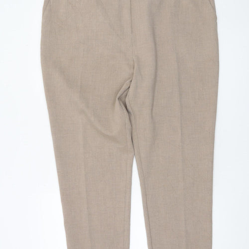 Marks and Spencer Women Beige Size 20 Tall Straight Trousers