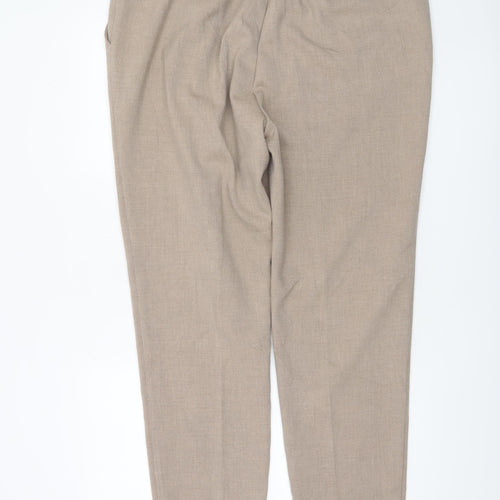 Marks and Spencer Women Beige Size 20 Tall Straight Trousers