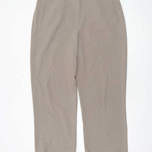Eastex Women's Beige Straight Leg Trousers Size 18 Regular